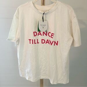 Kate Spade New York Target Short Sleeve T-Shirt Cream Medium